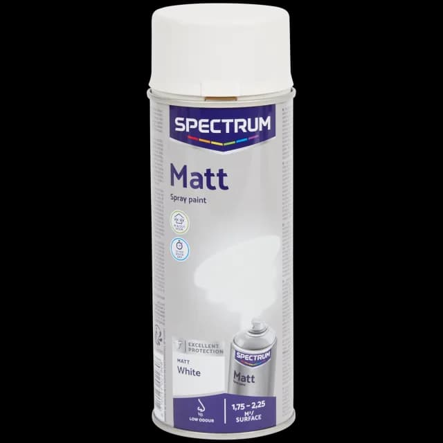 Peinture en aérosol Spectrum Blanc mat