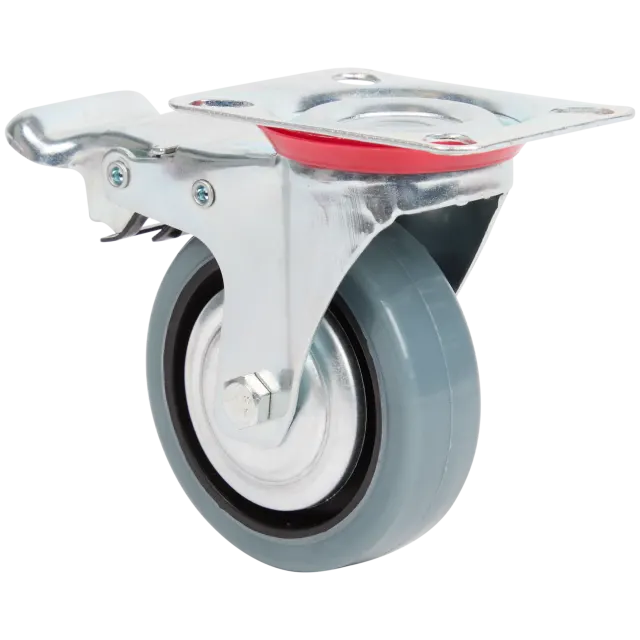 Roue pivotante + frein
