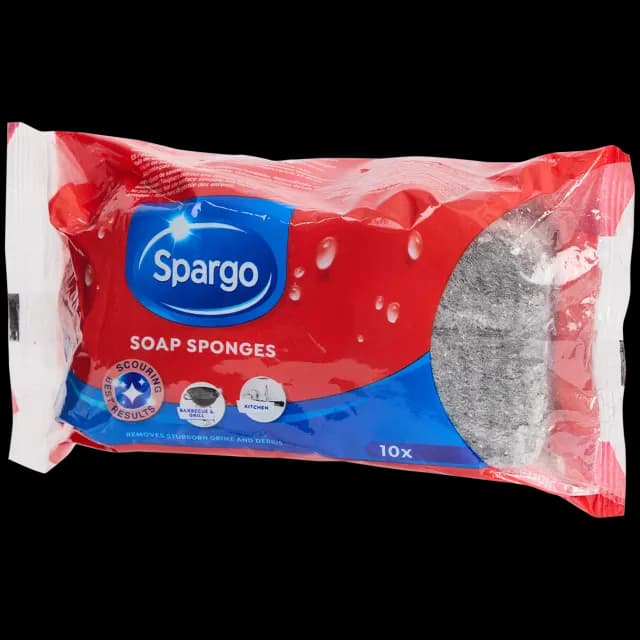 Éponges en laine d'acier savonneuses Spargo
