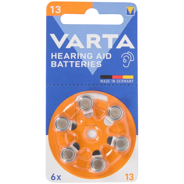 Piles pour appareils auditifs Varta Type 13