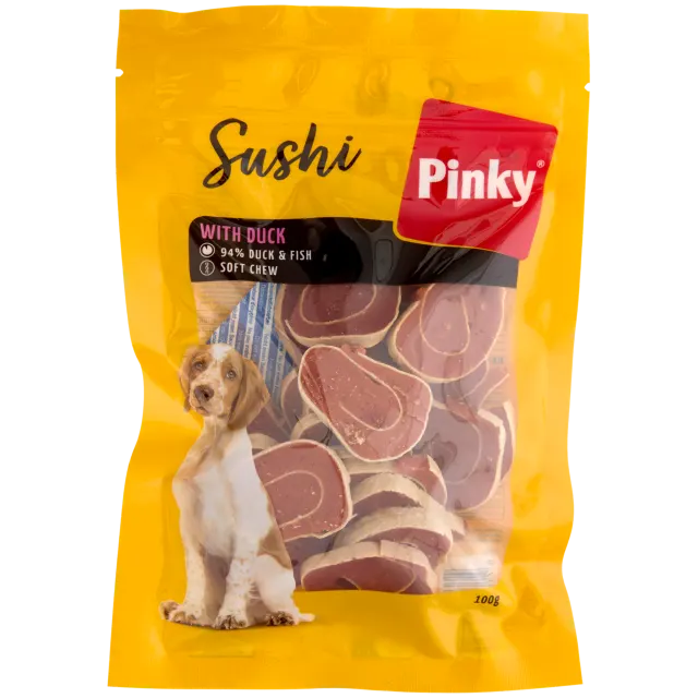 Friandises pour chien Pinky Sushi Duck