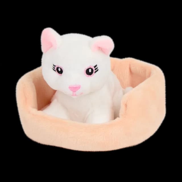 Peluche animal dans un panier