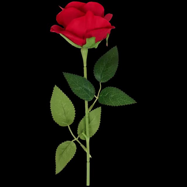 Rose artificielle sur tige