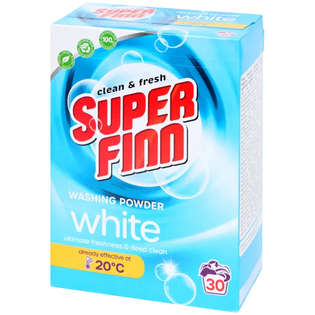 Lessive en poudre Superfinn White