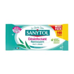 SANYTOL LINGETTES X160 NETTOYANTES