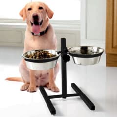 PETSHOP GAMELLE INOX AJUSTABLE X2