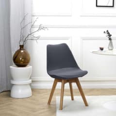 SIMPLY HOUSSE DE CHAISE S UNI GRIS...