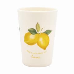 GOBELET PLASTIQUE 210ML CITRON
