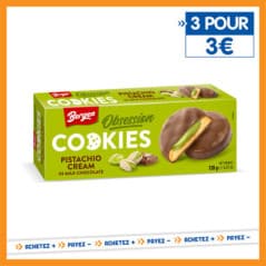 BERGEN COOKIES CHOCOLAT LAIT PISTACHE