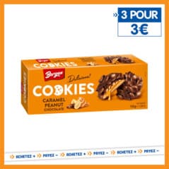 BERGEN COOKIES CARAMEL PEANUT LAIT...
