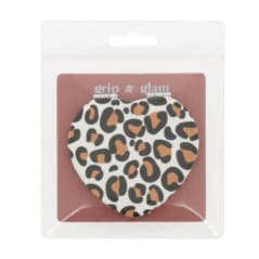 GRIP & GLAM MIROIR DE POCHE LEOPARD