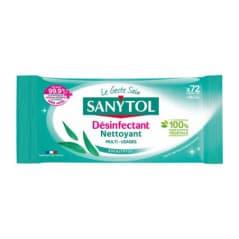 SANYTOL LINGETTES X72 DESINFECTANTES