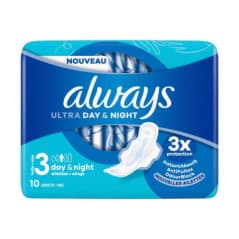 ALWAYS SERVIETTES X10 ULTRA JOUR &...