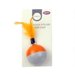 KITTYKINS JOUET CHAT BOULE A PLUME