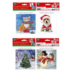 CRAFT ID PEINTURE DIAMANT NOEL 13X13CM