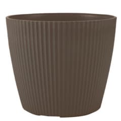 POT PLASTIQUE NERVURE O18CM