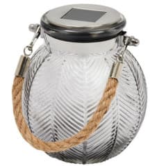 BOTANICA LANTERNE SOLAIRE RELIEF PALMES