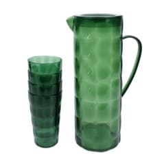 PICHET VERT + 4 VERRE