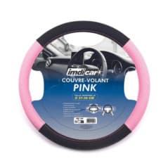 IMDICAR COUVRE VOLANT ROSE/NOIR