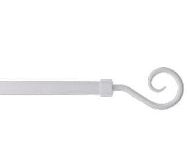 KIT EXTENSIBLE 100 A 190CM D.19CM EMBOUT CROSSE BLANC MAT