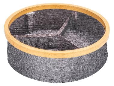 Wenko Organisateur de linge en bambou (rond/3 compartiments)
