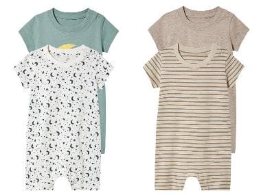 lupilu® Lot de 2 pyjamas bébé