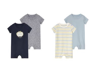 lupilu® Lot de 2 pyjamas bébé