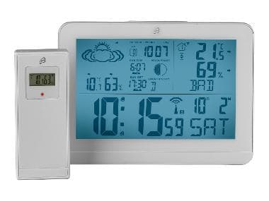 AURIOL® Station météo radioguidée (blanc)