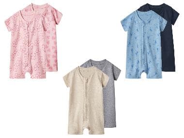 lupilu® Lot de 2 pyjamas bébé