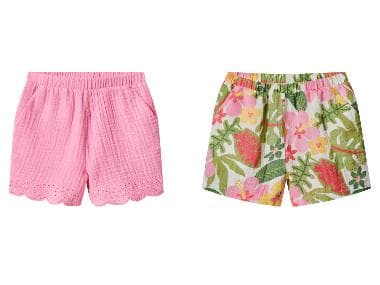 lupilu® Short en mousseline petite fille