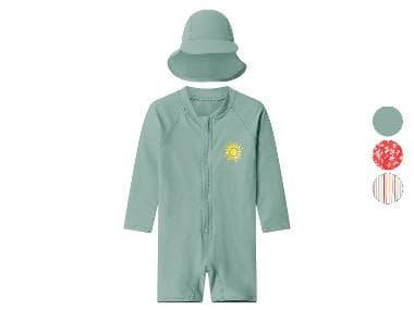 lupilu® Combinaison de bain anti-UV avec chapeau bébé