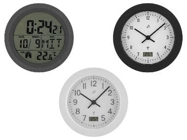 AURIOL® Horloge radioguidée pour salle de bains
