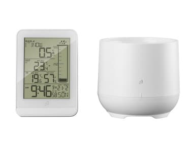 AURIOL® Station météo sans fil, avec pluviomètre (blanc)