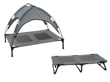 zoofari® Lit de camp avec pare-soleil ou Panier pliant pour chien