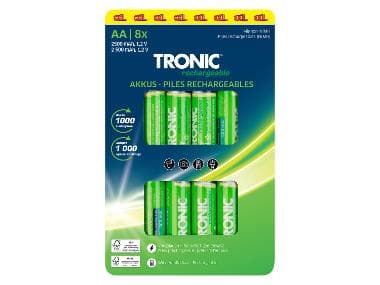 TRONIC® Piles AA ou AAA, 8 pièces (AA)