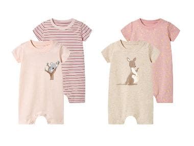 lupilu® Lot de 2 pyjamas bébé
