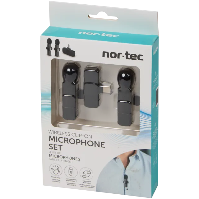 Microphones sans fil à clipser Nor-Tec