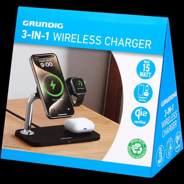 Chargeur sans fil 3-en-1 Grundig