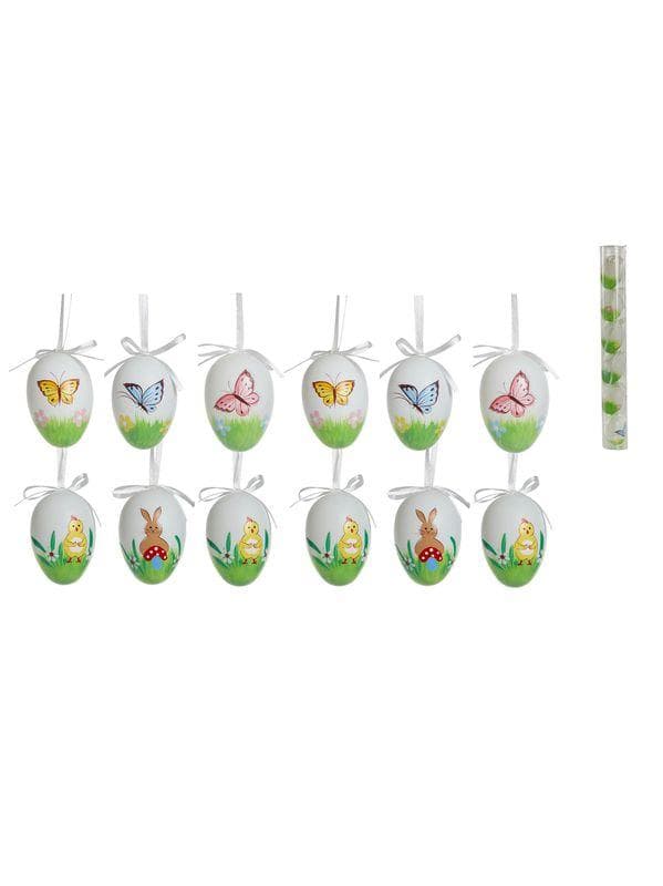 SET 6 OEUFS DECO ANIMAUX NATURE