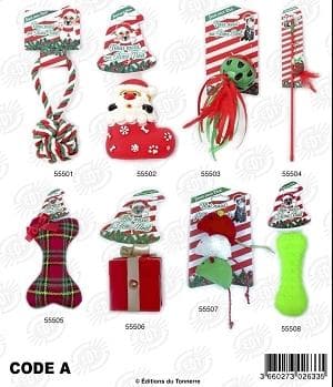 JOUET CHIENS NOEL CODE A