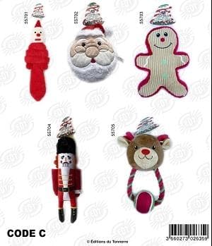 JOUET CHIENS NOEL CODE C