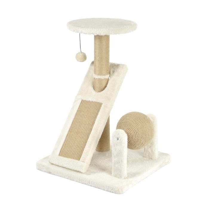 ARBRE A CHAT STATION DE JEU AVEC JOUET ET GRIFFOIRS H.54CM