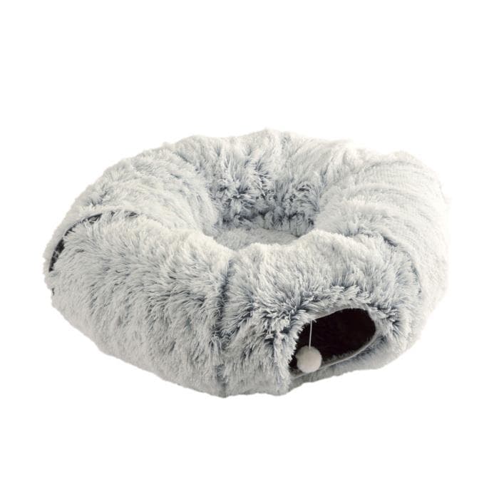 TUNNEL DE JEU POUR CHAT PLIABLE 80X25CM FLUFFY