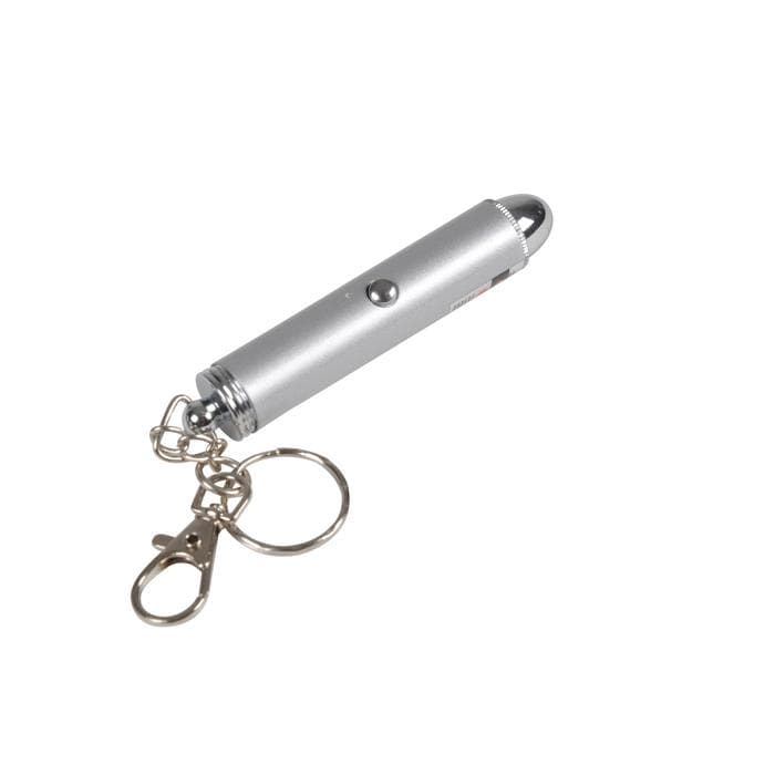JOUET POINTEUR LASER POUR CHAT D.6.5X1.3CM GRIS