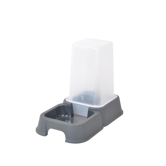 DISTRIBUTEUR D EAU CROQUETTES POUR CHAT GRIS