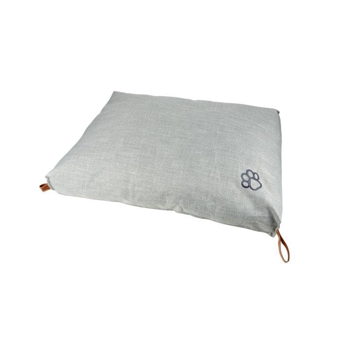 COUSSIN RECTANGLE POLYESTER 80*60*H10CM CITY GRIS CLAIR