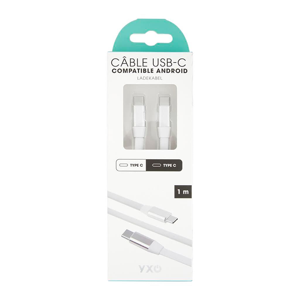 Câble de charge plat USBC/USBC 1m