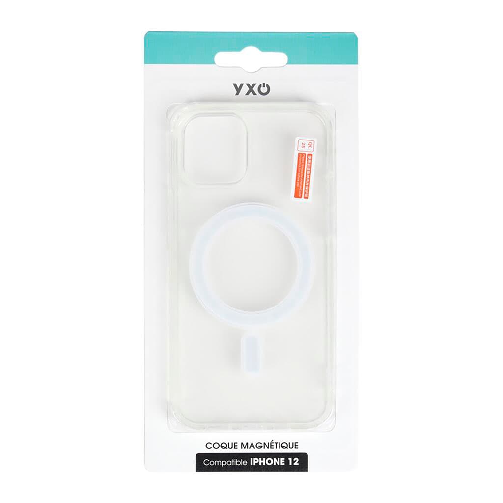 Coque transparente magnétique compatible IPhone 12