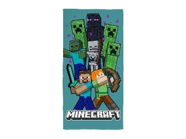 Serviette de plage enfant Super Mario ou Minecraft (Minecraft)